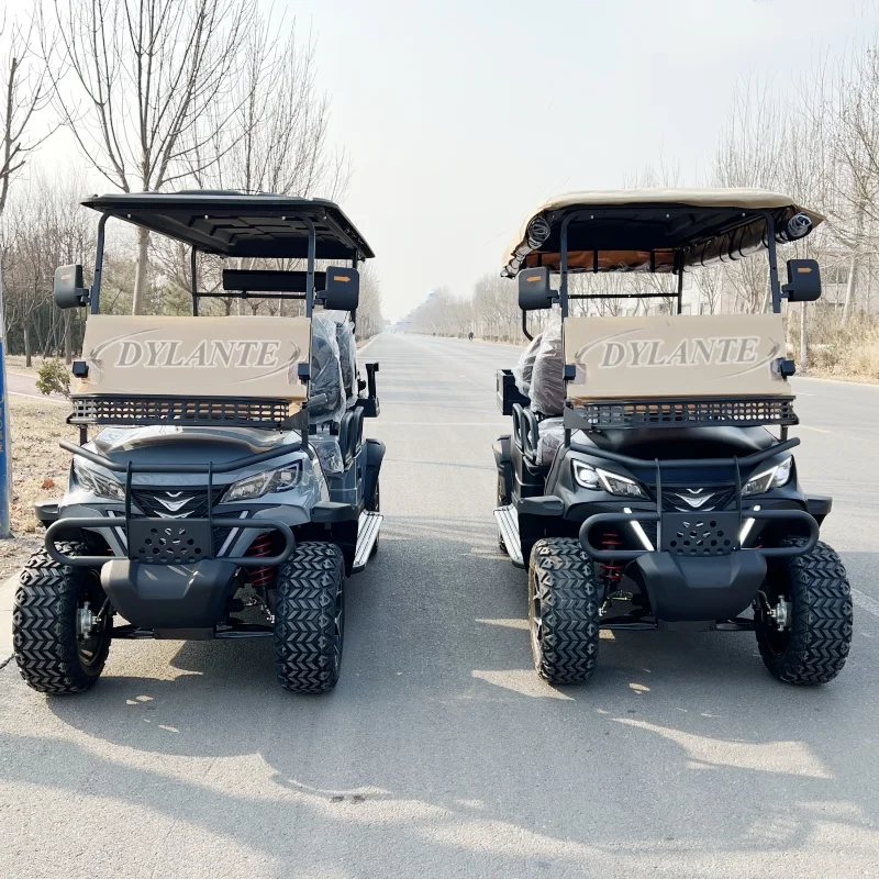 Hot Sale Factory Directly Discount Sleek and Sturdy 2 4 6 8 Seater Golf Kart 48V/72V Electric Golf Cart with Rear Cargo Box