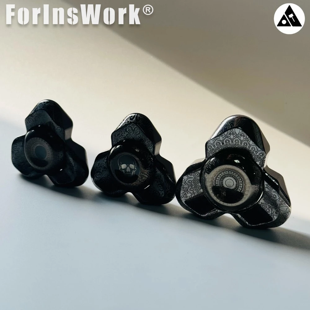 TIER plume de paon Mini gyroscope EDC Tactile Fidget Spinner Premium Handfeel EDC jouet pour soulager le Stress Rotation douce