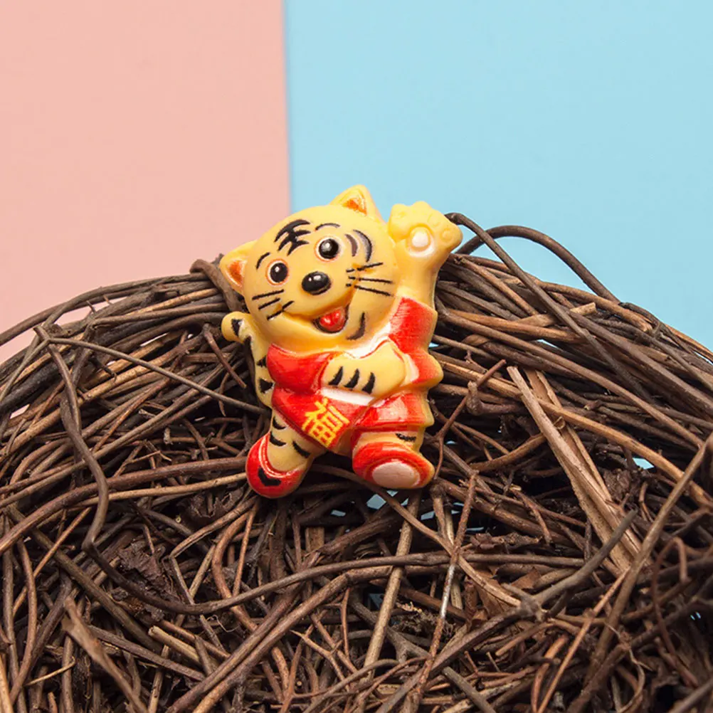 

25 Pcs Tiger Epoxy Resin Charms for DIY Phone Case Headdress Hairpin Craft Decorations Jewelry Supplies Accessories