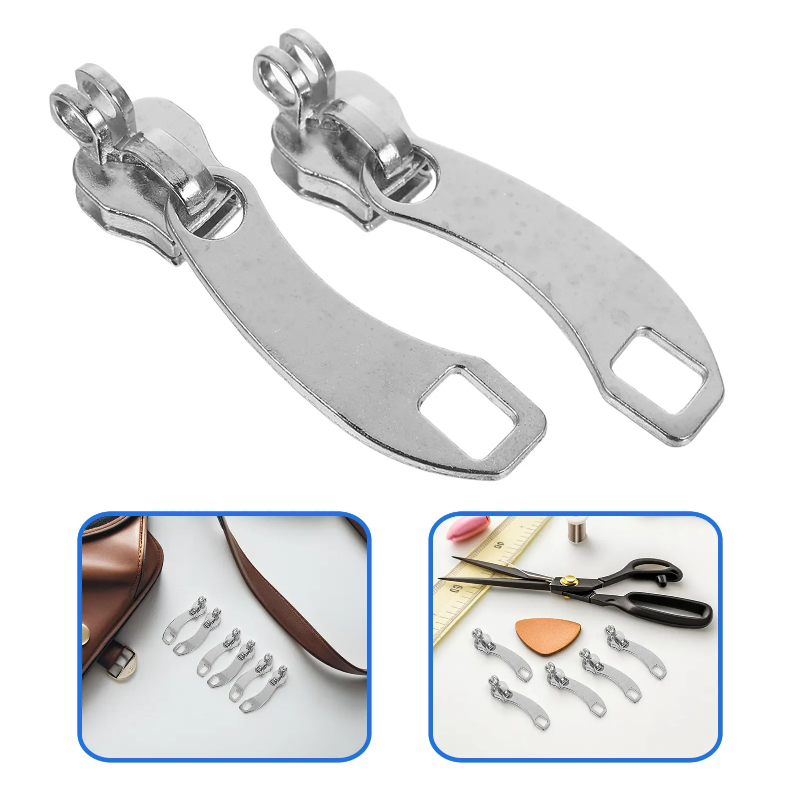 10Pcs Replacement Luggage Zipper Pull Universal Nylon Zipper Head for Backpacks Coats Suitcases Purses Security Management