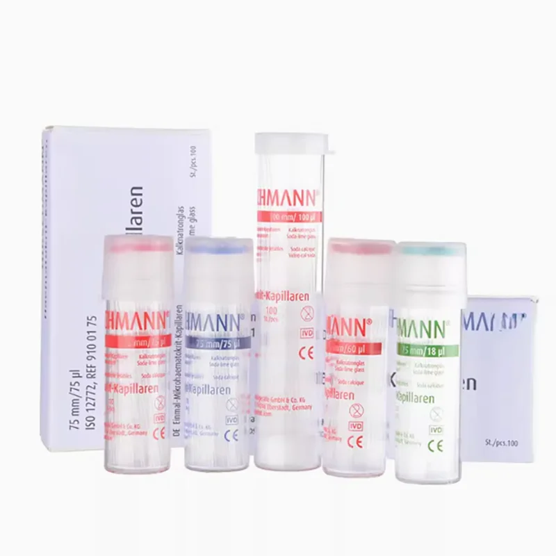 60ul75ul trace blood cell capillary glass blood collection tube sodium heparinization containing anticoagulant