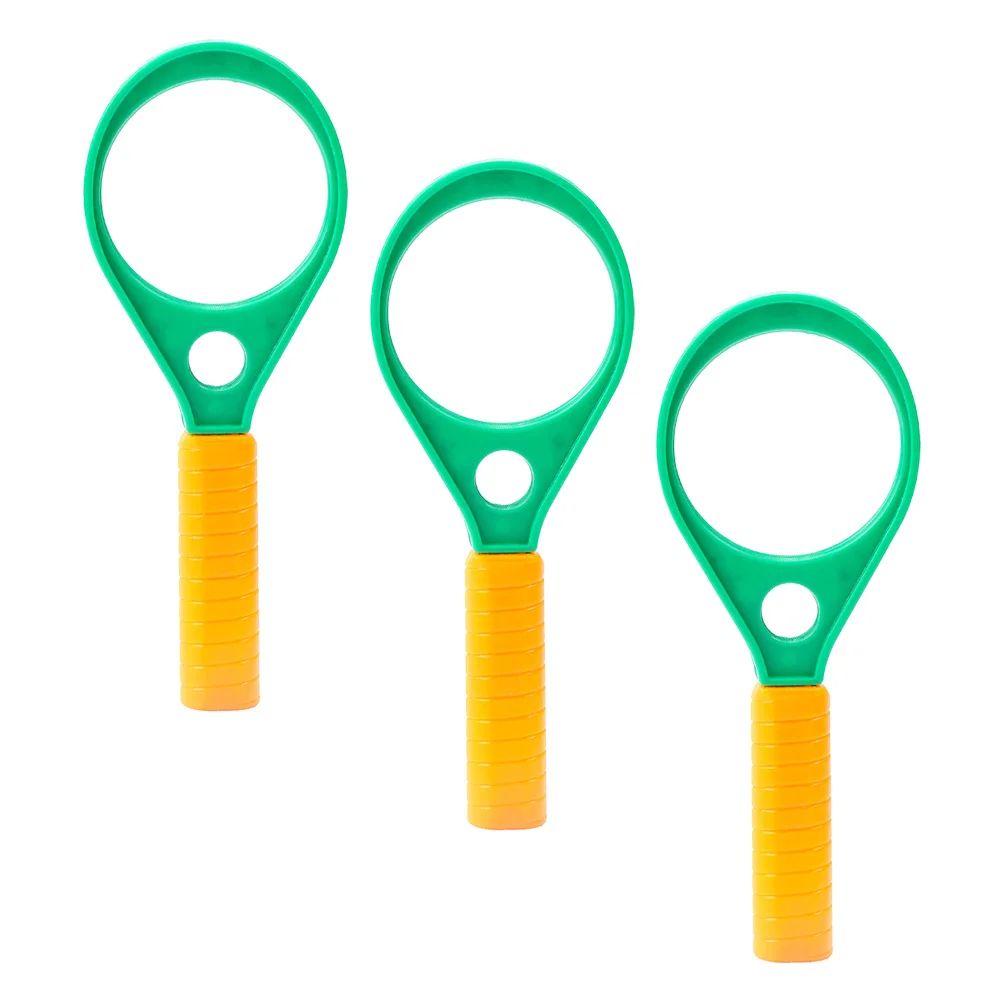 

3pcs Handheld Magnifying Glass Kids Home Reading Magnifiers Portable Learning Tool Children'S Exploration Magnifying Devices