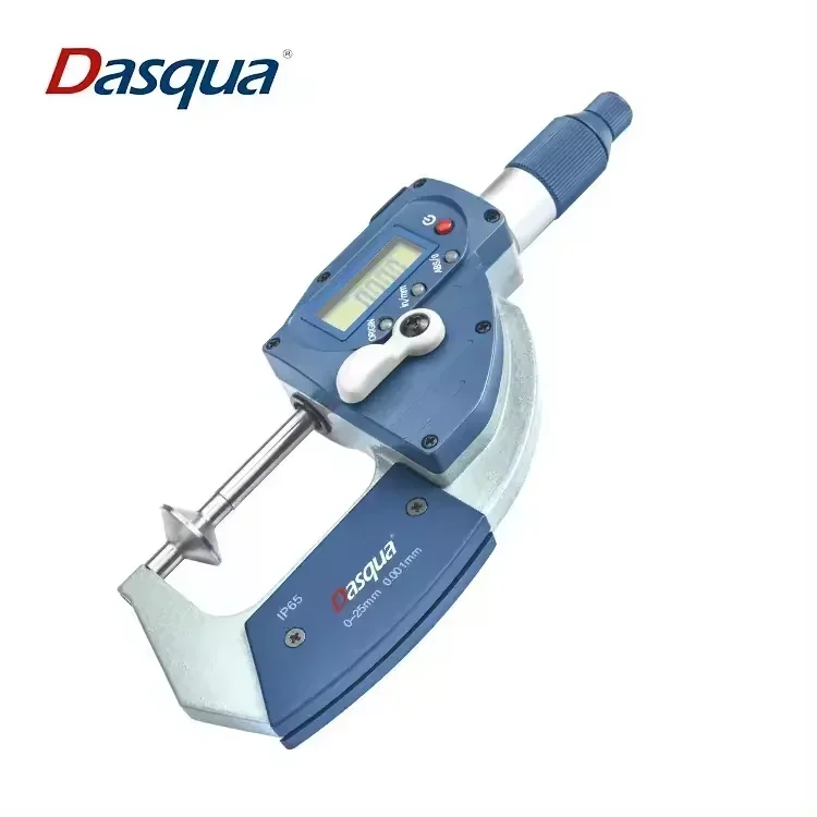 Dasqua 25-50mm Quick- Move Digital Disc Micrometers Rotating Spindle Carbide Tip Metric-Inch Conversion System