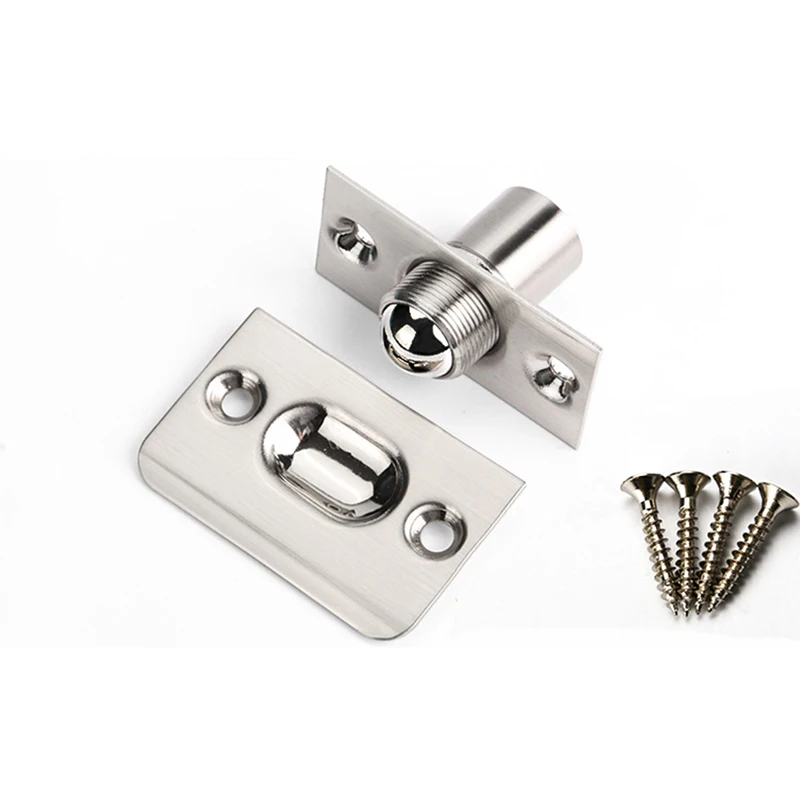 

1PCS Furniture Door Latch Spring Invisible Wooden Cabinet Door Beads Lock Closet Ball Catch Latch Adjustable Door Top Bead