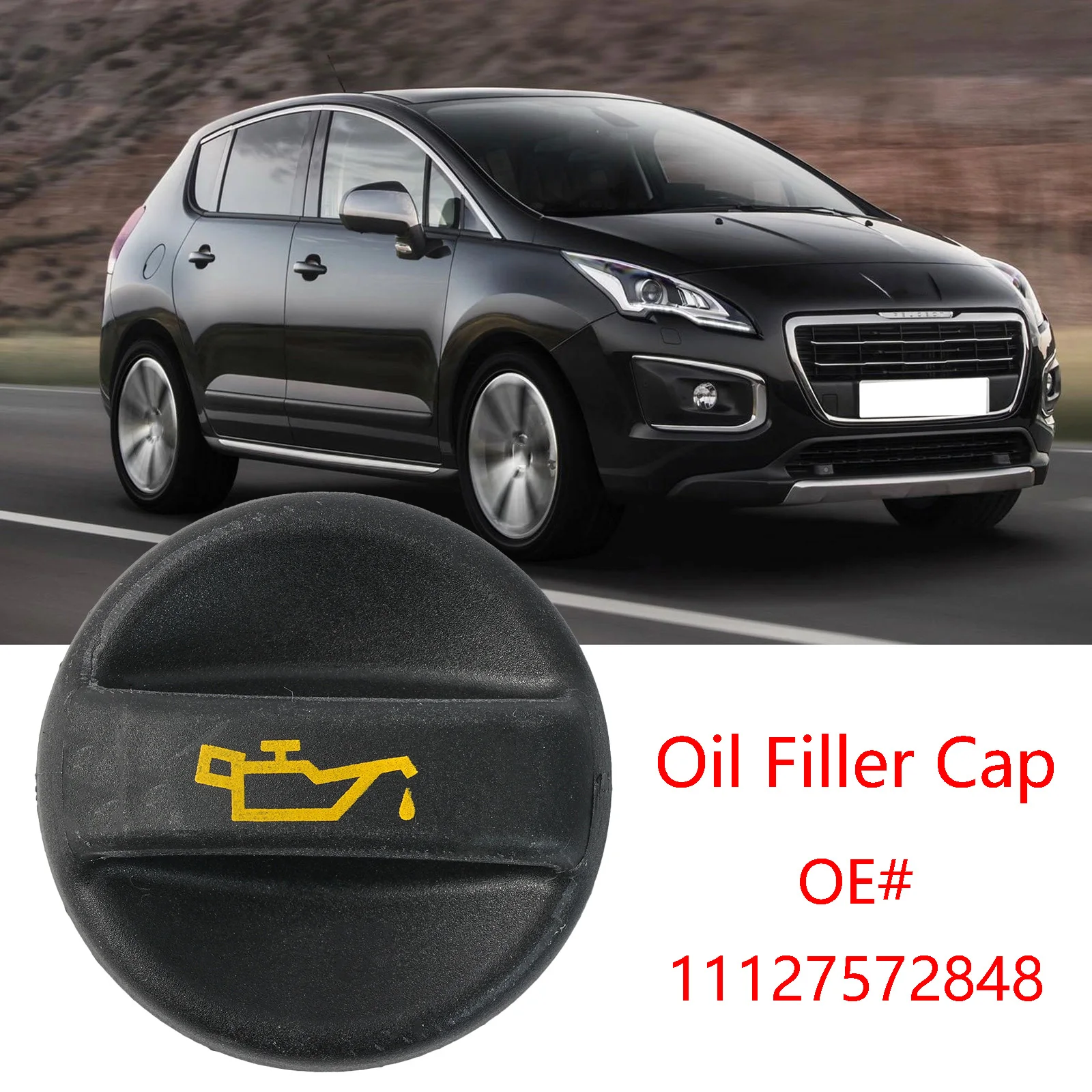 Tank Cap For Peugeot 107 206 207 306 307 308 406 607 807 1007 3008 5008 Expert Partner Boxer Engine Oil Tank Filler Cap Cover