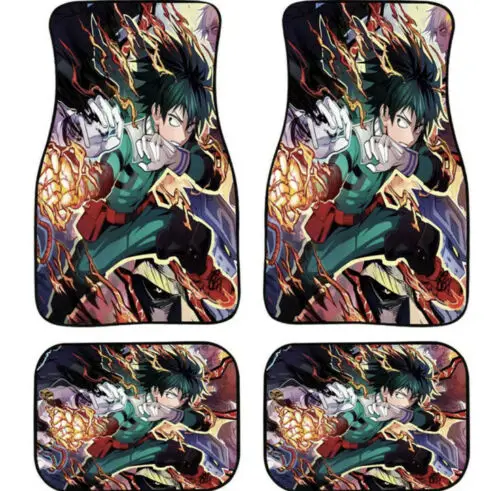 

Universal Car Waterproof Floor Mats Anime Design Rubber Material