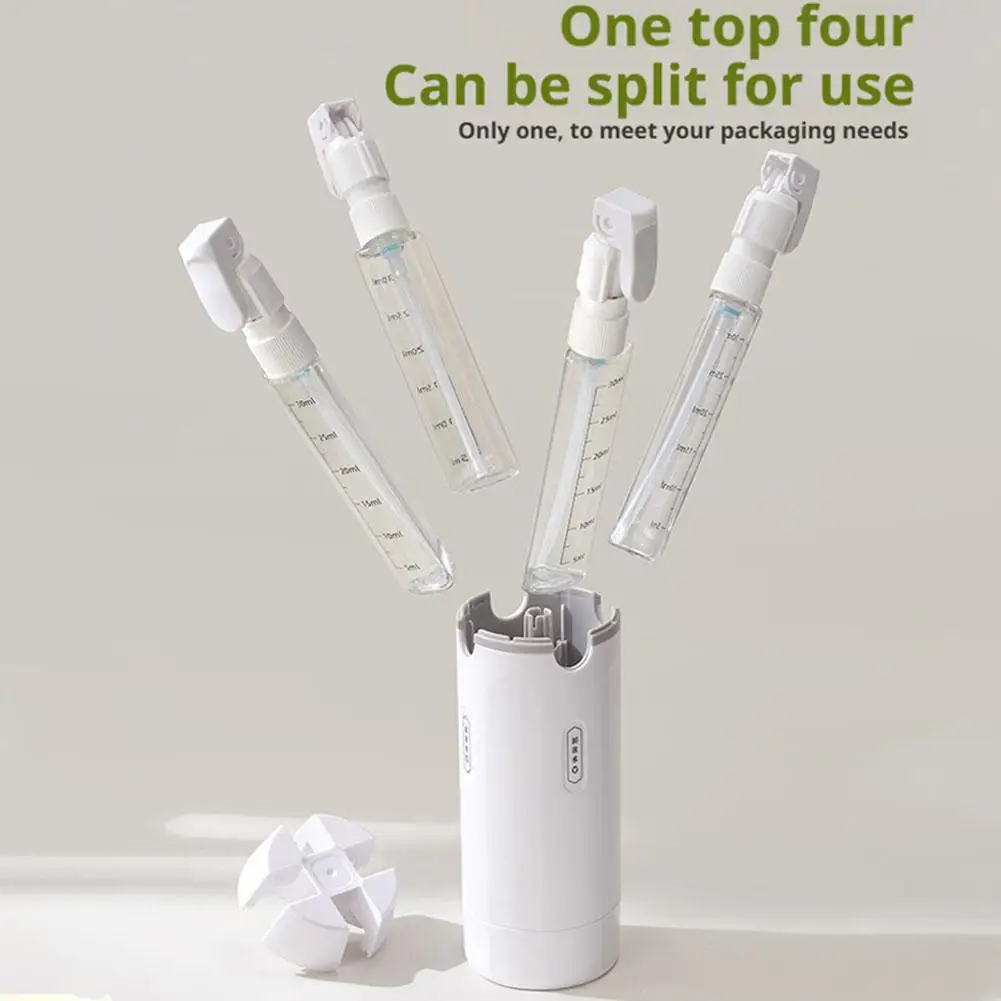 4-in-1 Travel Dispenser Bottles - Leak-Proof BPA Free, TSA Approved for Shampoo, Lotion & Cosmetics, Portable Storage for Travel
