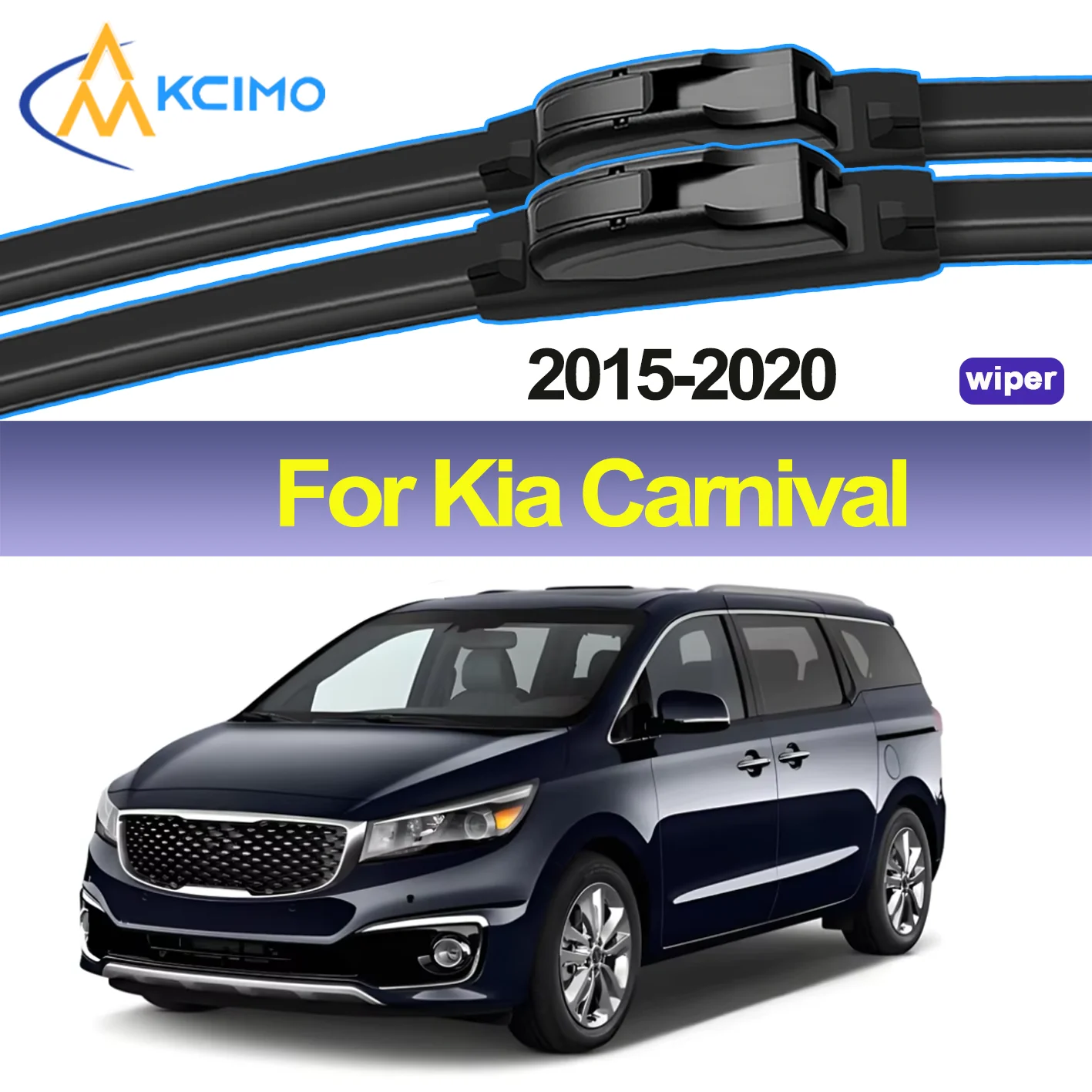 

2pcs Quality Windscreen Silent Rain Brush for Kia Carnival YP 2015-2020 Kia Grand Carnival Kia Grand Sedona Kia Sedona Wipers
