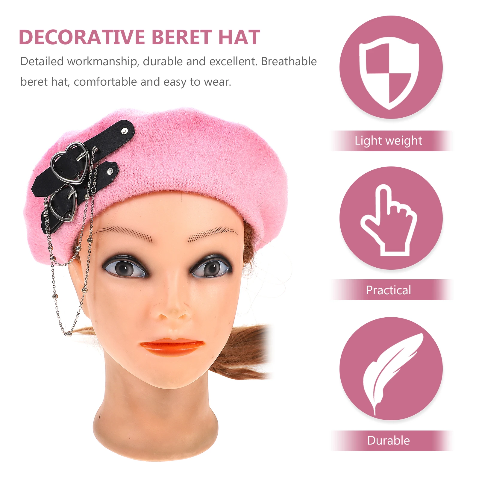 

Beret Sun Hat Decoration Decorative Hats Women's Berets & Caps Outdoor