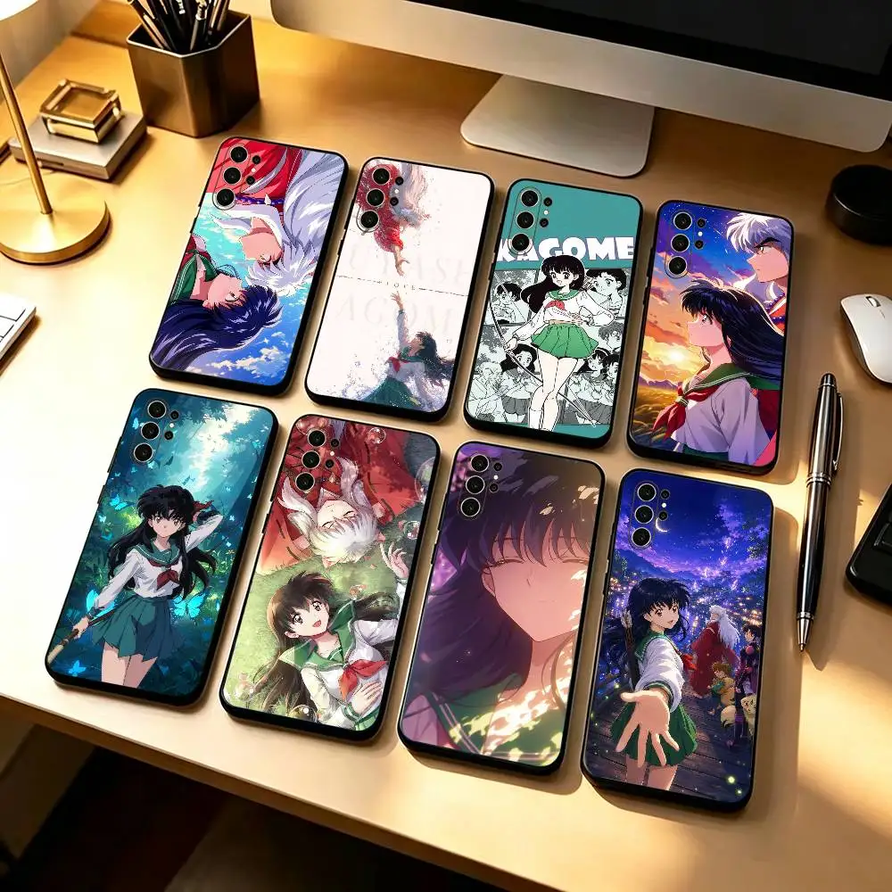Cute sailor uniform girl Kagome I-Inuyash Basic Phone Case For Samsung S26,25,24,21,22,20,10,9,8,7,Ultra,Plus, Fe, Lite Cover