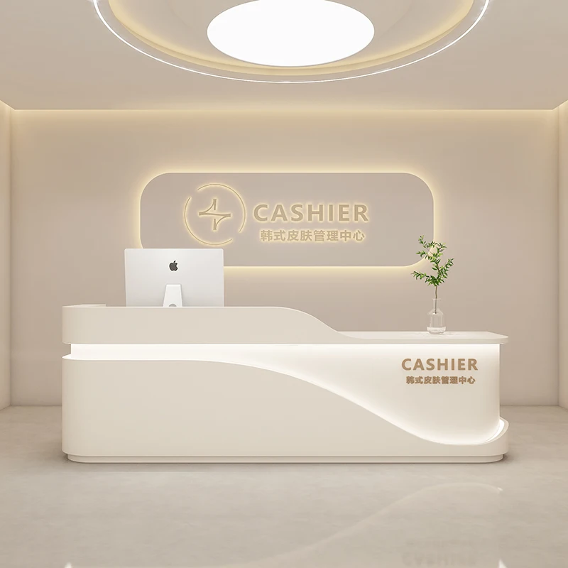 

Подиумные столы для салонов красоты, столы для коммерческих приемников, компьютерные столы, Минималистичная мебель