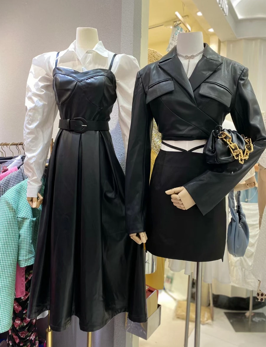 Giacca in Pelle PU Cool Ort per Donna, Tendenza Moda Street, Chiusura con Cerniera, Manica Lunga, Vestibilità Slim, Cappotto Outerwear