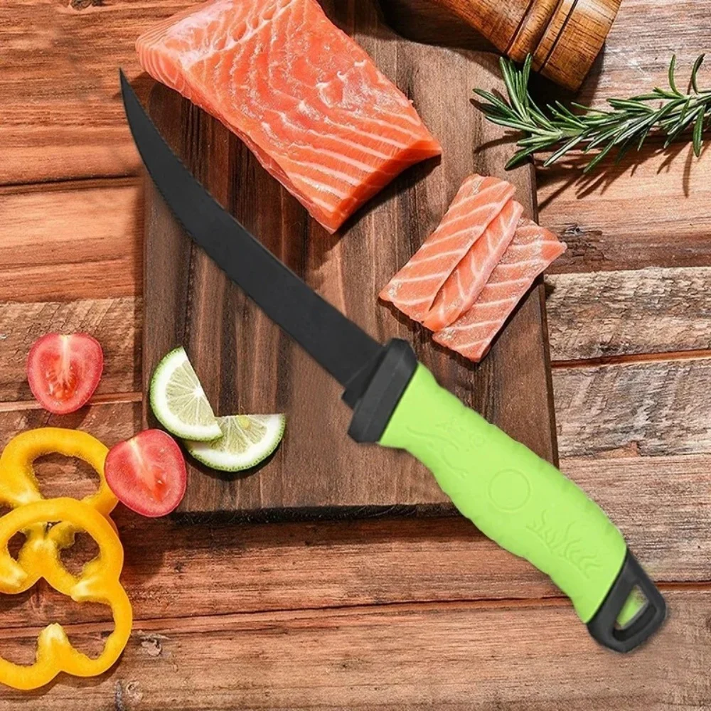 Stainless Steel Fillet Boning Knife for Fish Meat Cleaver Butcher Knife Vegetable Fruit Cutter Fishes Slicing Kitchen Knives