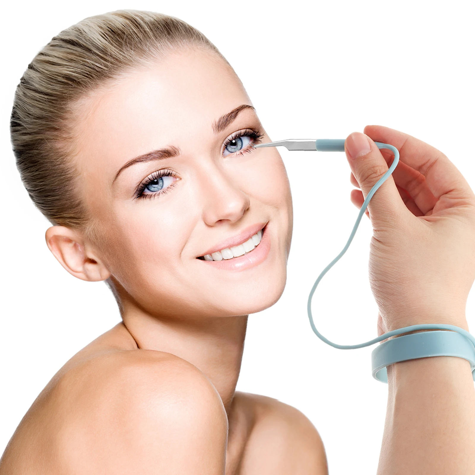 Suporte para pinça de cílios, pulseira de silicone premium, leve, fácil de transportar, aderência antiderrapante para ferramentas de extensão de cílios, maquiagem diária