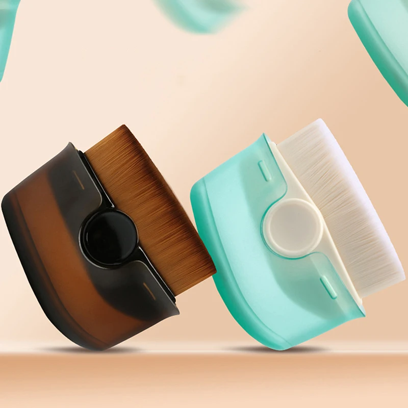 Aplicador de protección solar para niños, aplicador de loción Suntan con cerdas suaves, brochas de maquillaje de base de secado rápido con cubierta