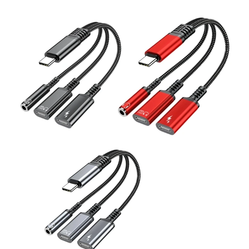 U55C MultiFunction USB C Cable For PD60W Fast Charging &Data Transfer &Music Output