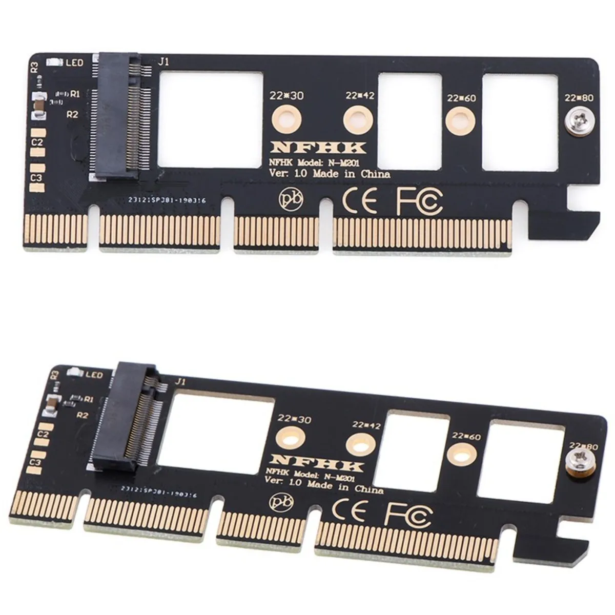 محول بطاقة رافع ، 1 x NVMe M.2 NGFF SSD إلى PCI-E ، PCI Express ، 16x X4