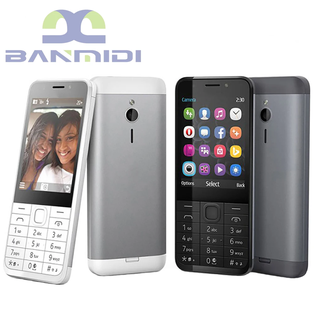 Original 230 versión Dual Sim GSM 900/1800 teléfono móvil desbloqueado teclado hebreo árabe ruso. No puedo usar en América del Norte