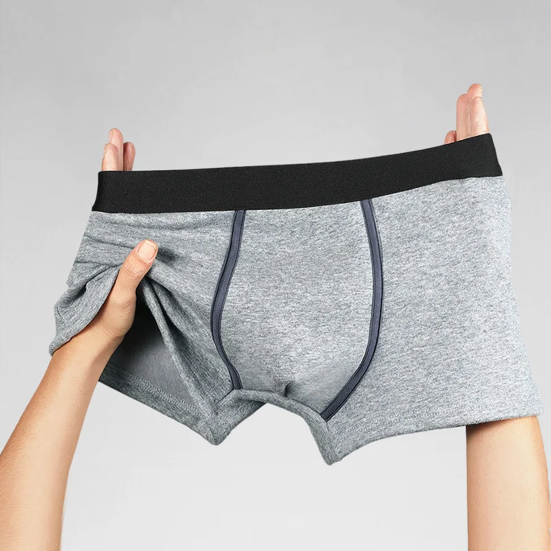 3pcs Thermal Underwear Men's Velvet Thickeneded Men's Boxer Briefs Autumn and Winter Cold-Proof Shorts Boys' Sports Boxer Briefs