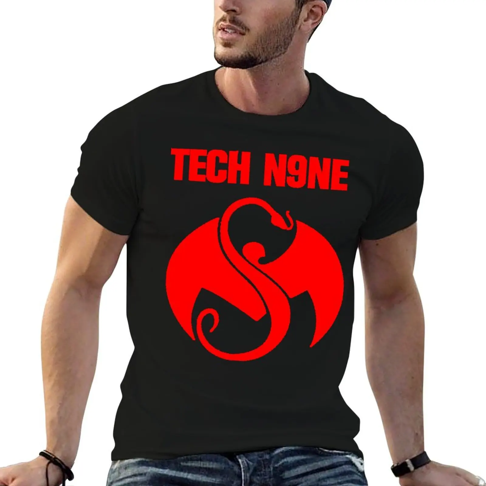 

Logo tech n9ne musicalgenres hip pop wilatikta T-Shirt cotton t shirt man anime t shirts for man T-Shirt
