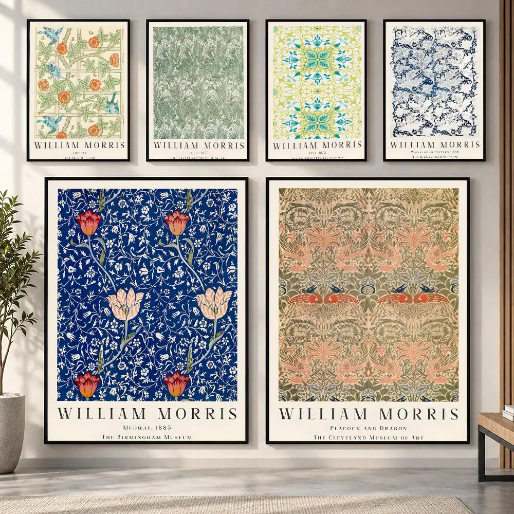 William Morris Museum Exhibition Gallery Poster HD art sticky wall waterproof home living room bedroom bar aesthetic decoration