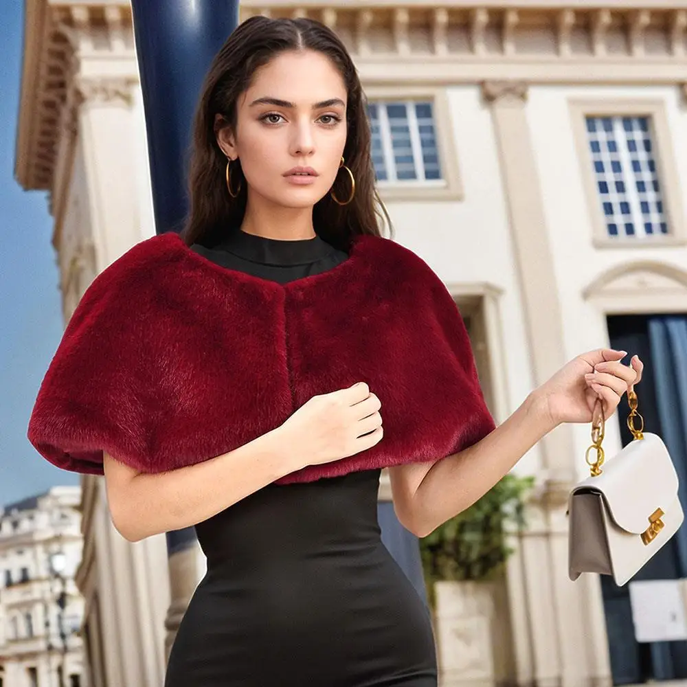 

Женское пальто, плащ, шарф, новая свадебная шаль, накидки из искусственного меха, длинная шаль, палантин, шарф для пожимания плечами, накидка для вечерней вечеринки, декора