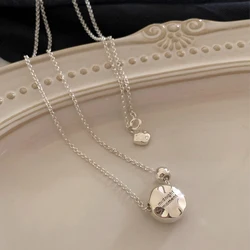 925 Sterling Silver Necklace Word Irregular Punk Letters Moment Choker for Women Girl Jewelry Gift Dropshipping Wholesale