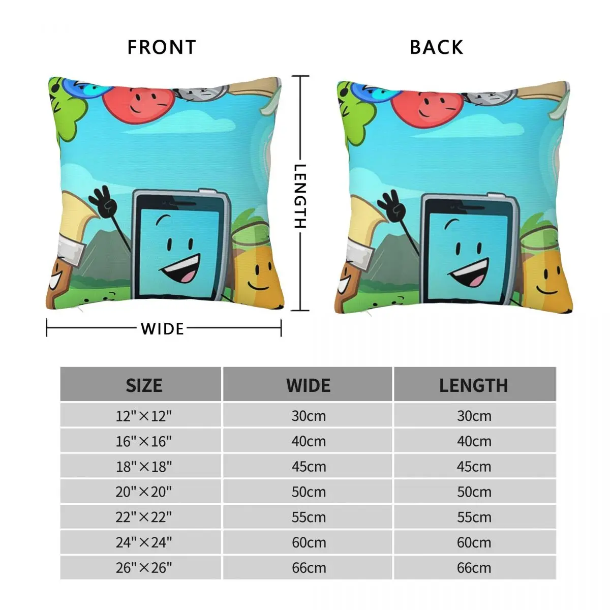 Inanimate Insanity Invitational Square Pillowcase Pillow Cover Polyester Cushion Decor Comfort Throw Pillow for Home Sofa