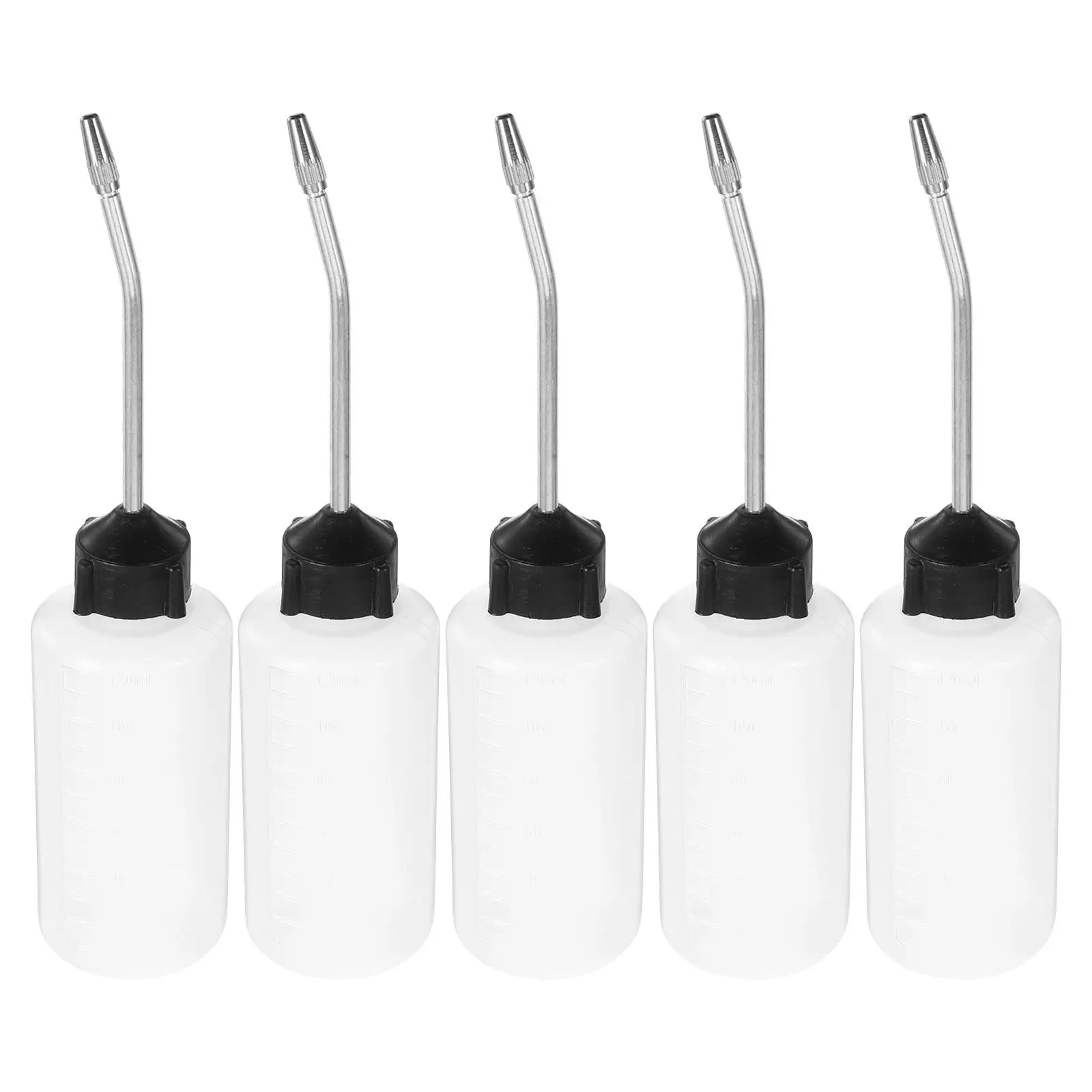 5Pcs 120Ml Precision Sewing Machine Oil Bottle with Long Pointed Nozzle Refillable Plastic Lubrication Dispenser for Accurate
