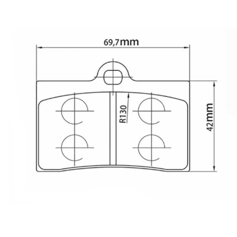 Universal 40mm Mount Pitch 4 Piston Motorcycle Brake Caliper For Honda Yamaha Kawasaki Suzuki KTM For Frando HF6/FR6/F101 Modify