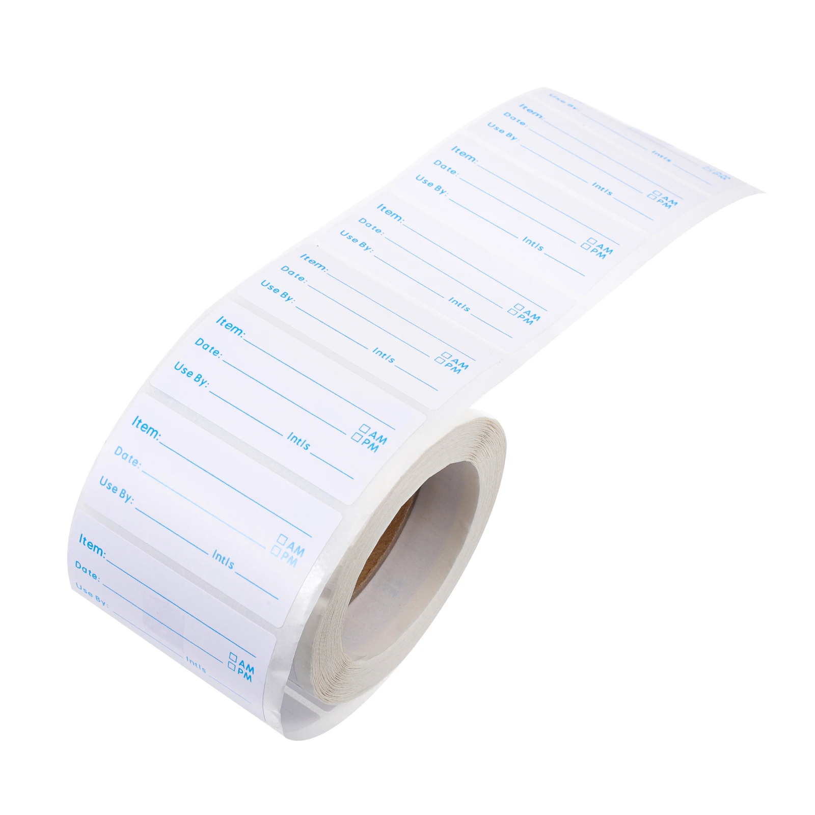 

1 Roll Writable Rotating Food Label Practical Removable Sticker for Freezer Cooler Dry Storage Food Labels