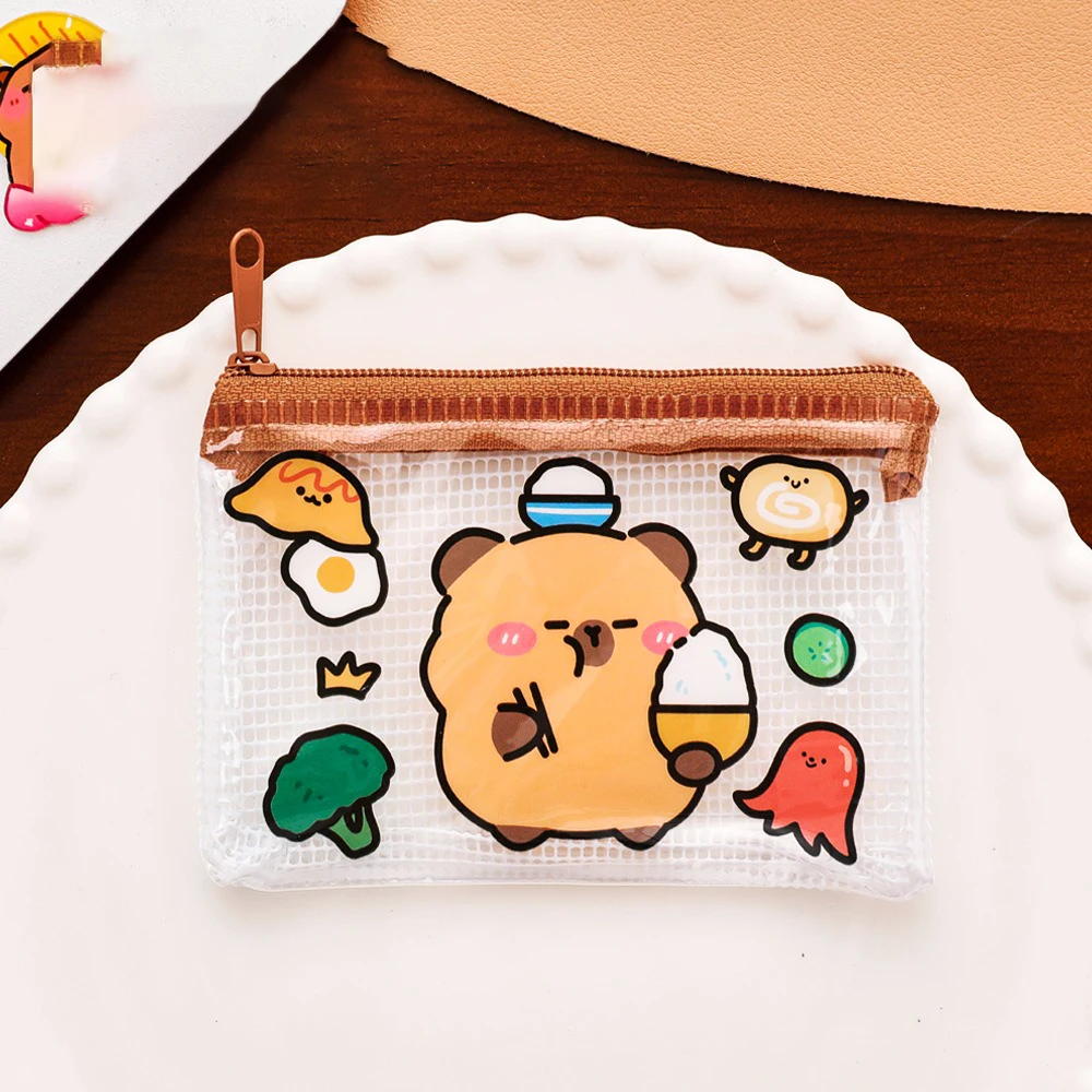 

Kapi Bara Coin Purse Portable Capybara Wallet Cute Water Dolphin Lipstick Bag for Birthday Gifts Everyday Use Coin Storage Pouch