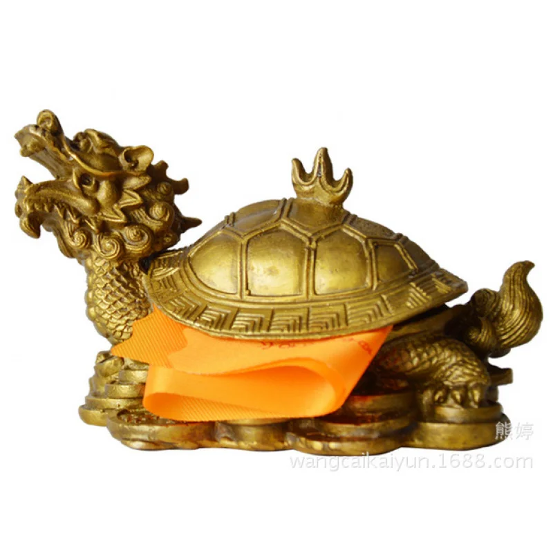 

Open Cover Dragon Copper Turtle Home Decoration Crafts