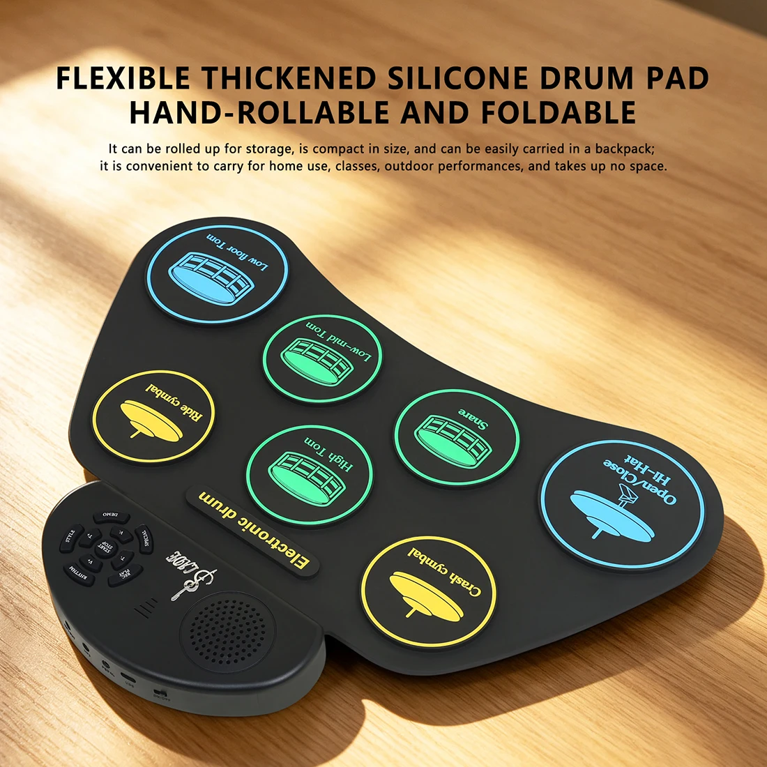 SLADE SD‑7 Roll‑Up Electronic  - đánh giá và giá Electronic Drum Set Roll Up