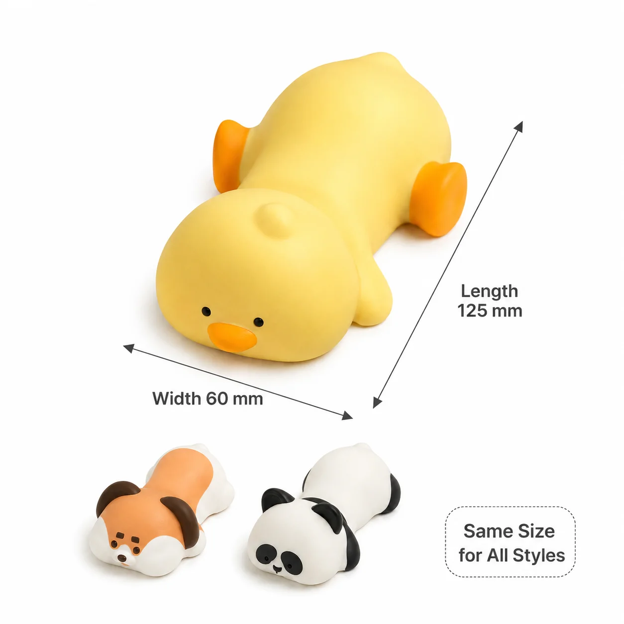 Cute Memory Foam Mouse Wrist Rest Pad, Ergonomic Hand Support Cushion, Soft Stress Relief Wrist Pillow for Office Desk