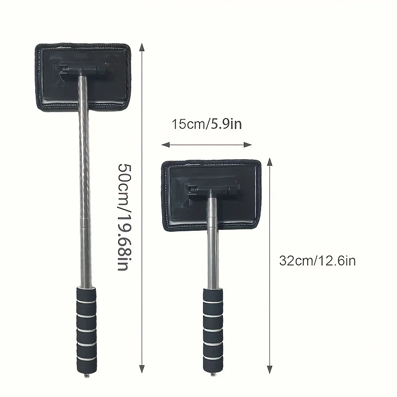 1PC multi-purpose telescopic glass wiping car glass wiping fish tank telescopic glass wiping bathroom wiping mist cloth