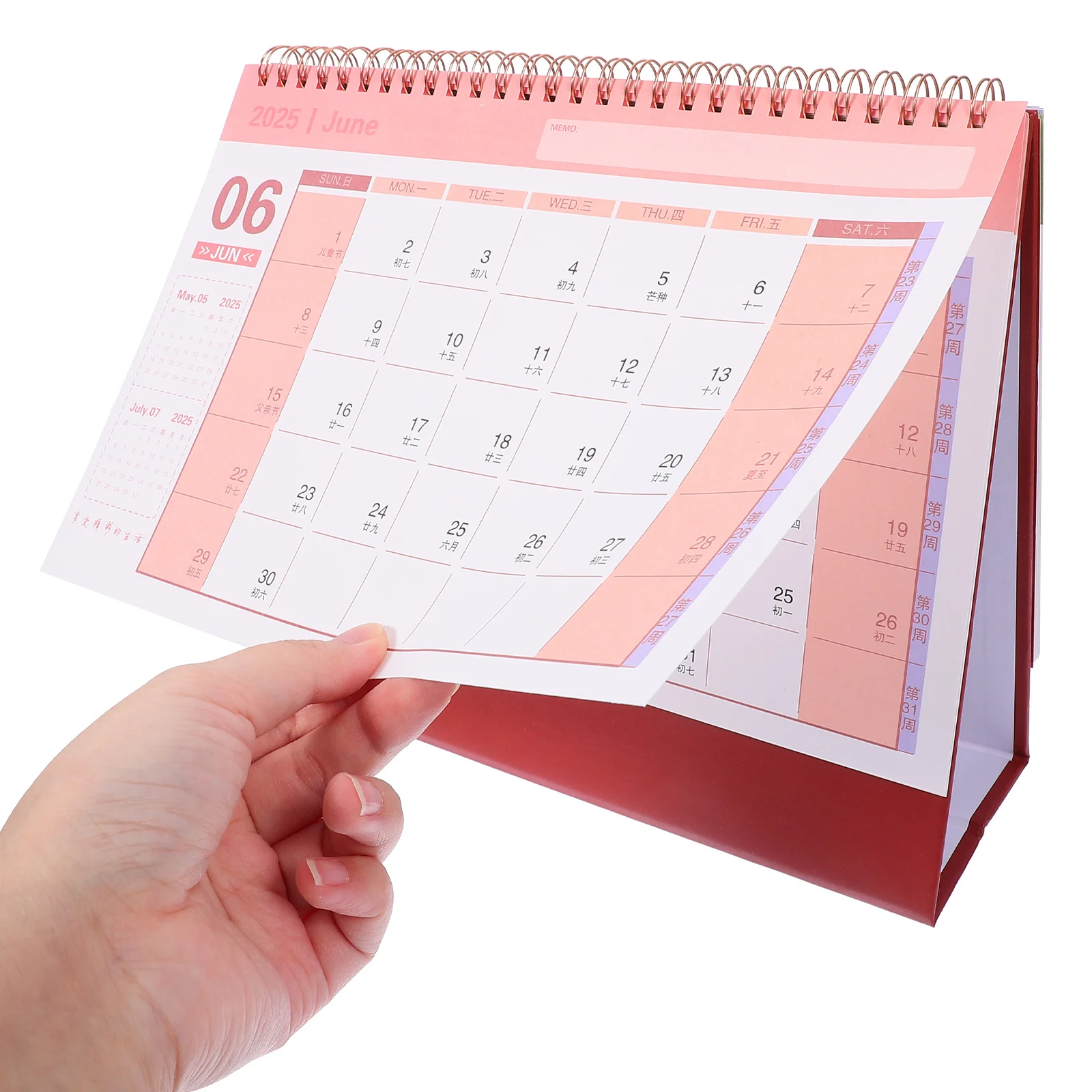 2024-2025 تقويم سطح الطاولة تقويم فليب مدمج من يوليو 2024 ديسمبر 2025 صفحة سهلة التقليب ملاحظة الفضاء مكتب المنزل #4