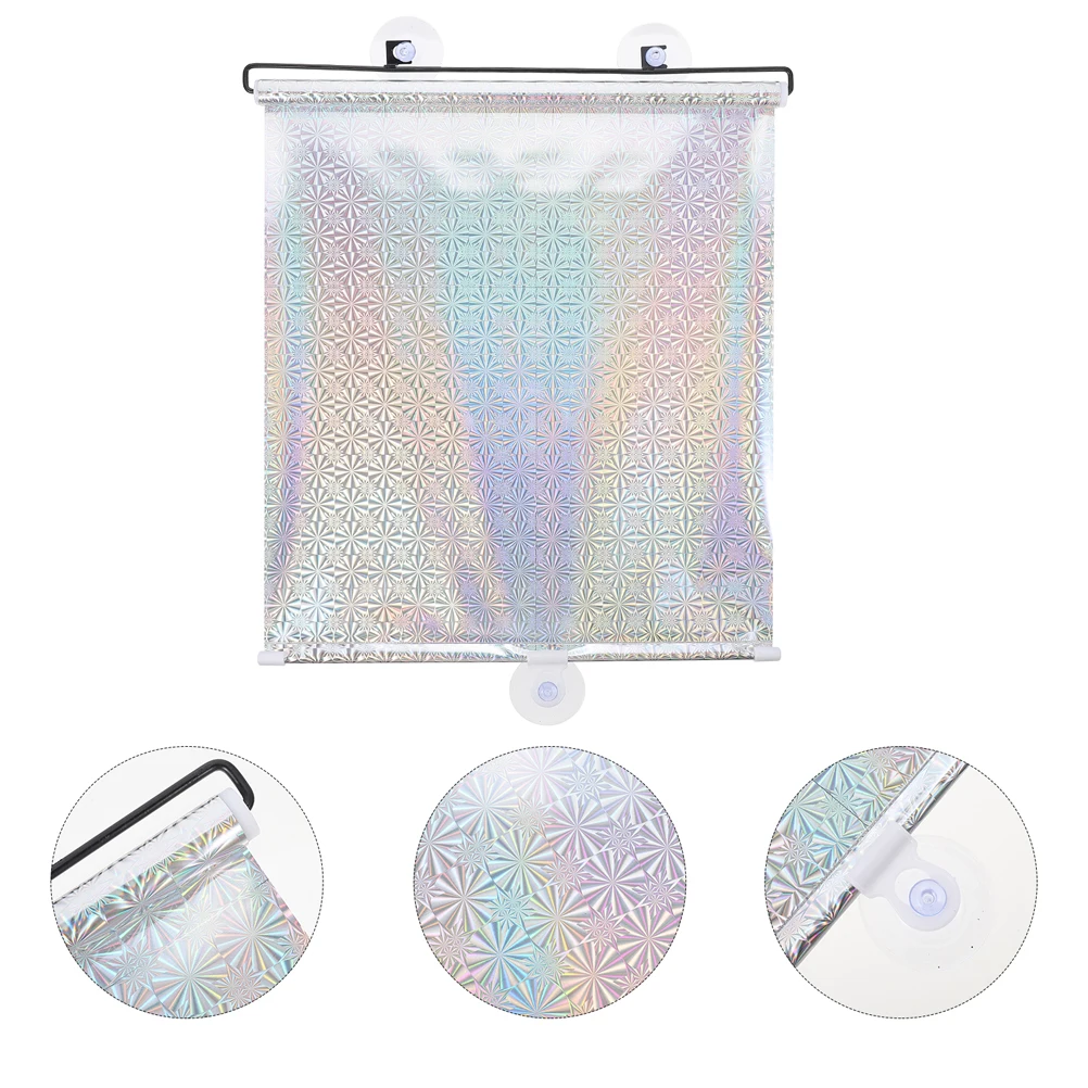 

Suction Cup Window Shade Home Room Curtain Nail-Free Privacy Cover Telescopic Design Sun Block Wear-Resistant Uv Protection