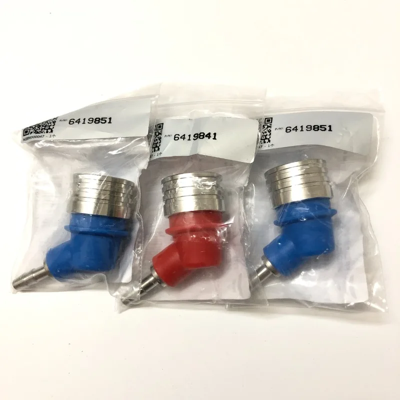 آلة غسيل الكلى باللونين الأحمر والأزرق موصل سريع جسر التنظيف موصل سريع موصل تجاوز 6419841