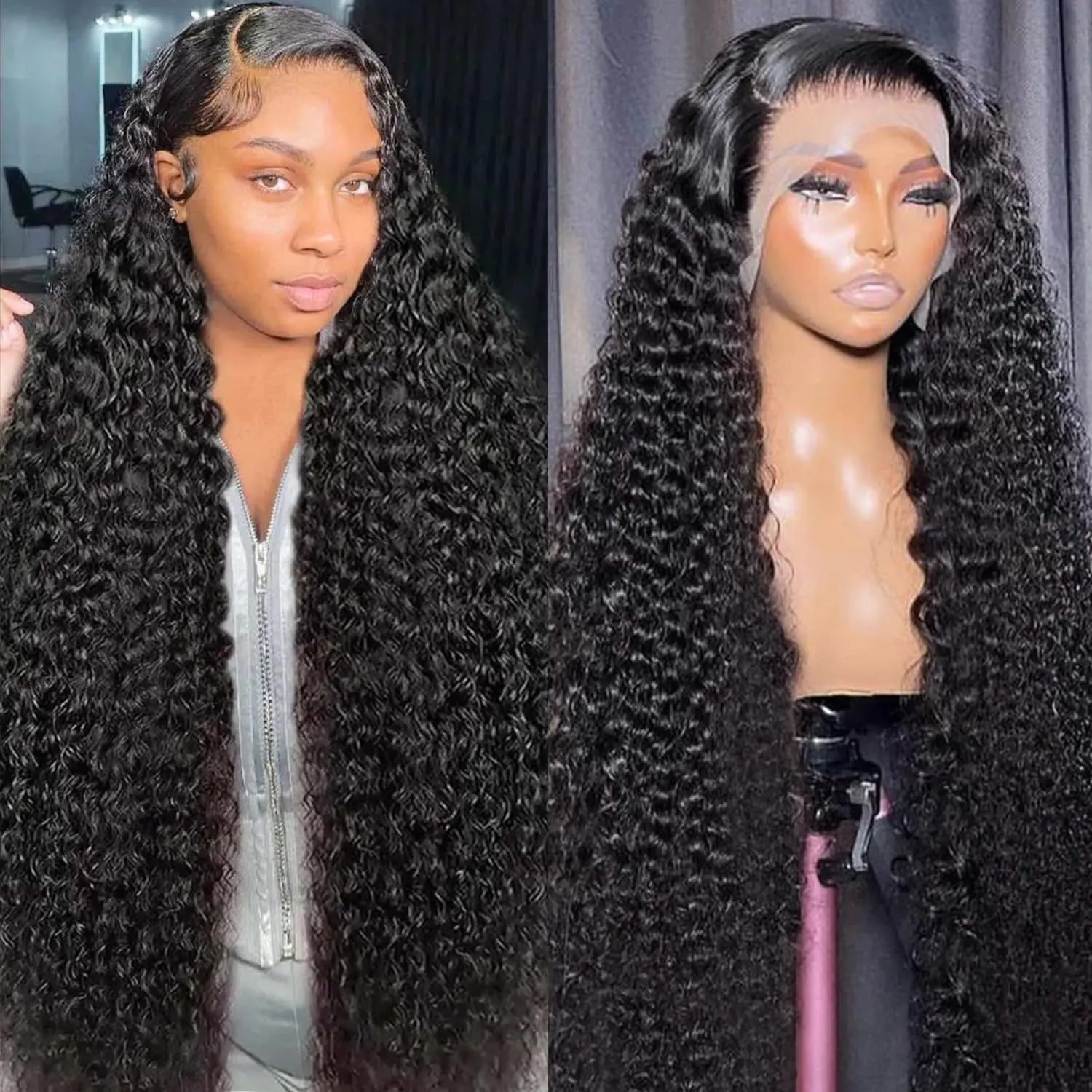 

30 36 Inch Deep Wave 13X6 Lace Front Wigs Human Hair Water Wave Frontal Wig HD Lace Front Wigs Human Hair 13x4 Curly Wig