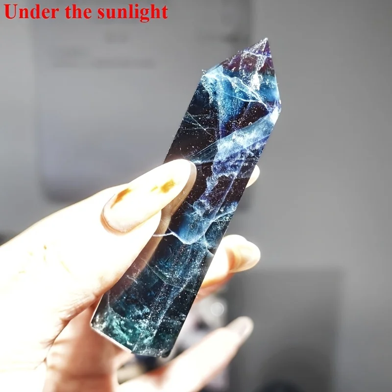 1PC High Quality Red Rose Pillar | Natural Stone, UV Reaction, Perfect Gift for Holiday, Jewelry Making, Collection Gift