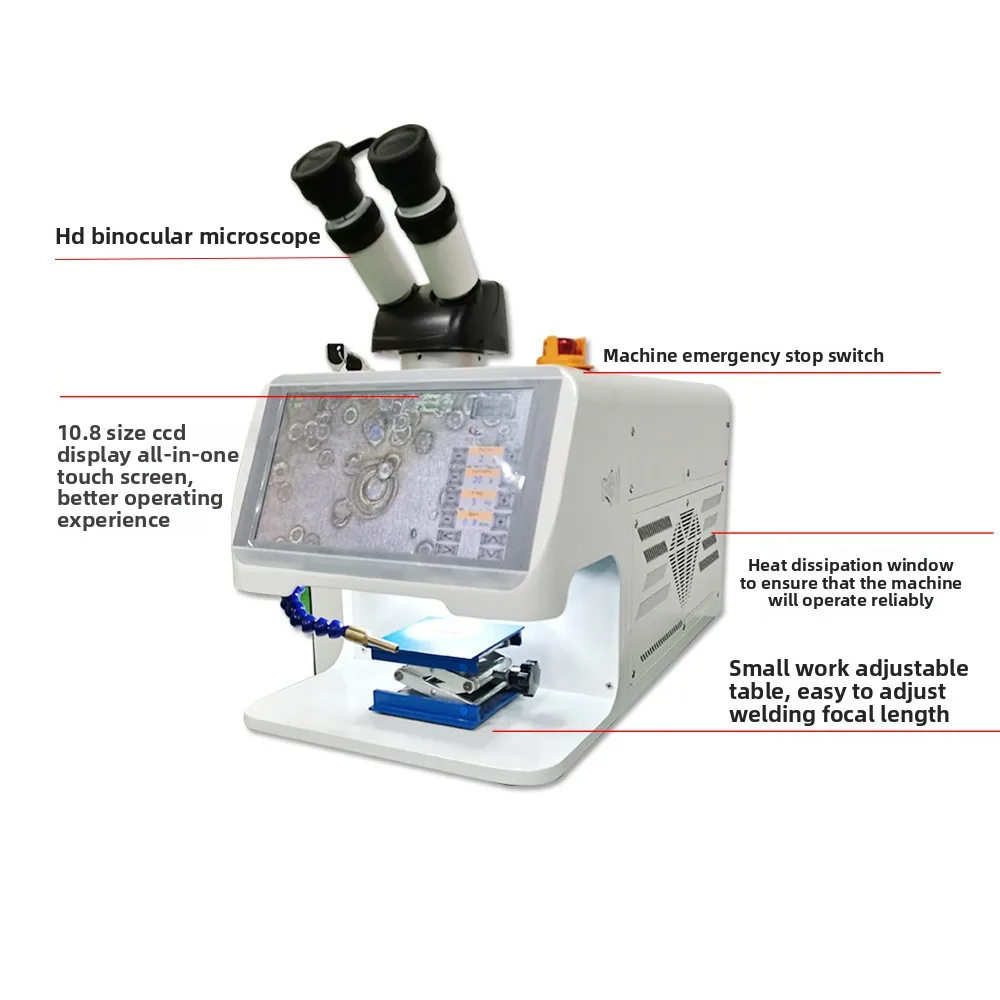 ポータブルミニレーザースポット溶接機ハンドヘルド小型金属アクセサリー & ジュエリー溶接レーザー溶接機大画面ディスプレイ