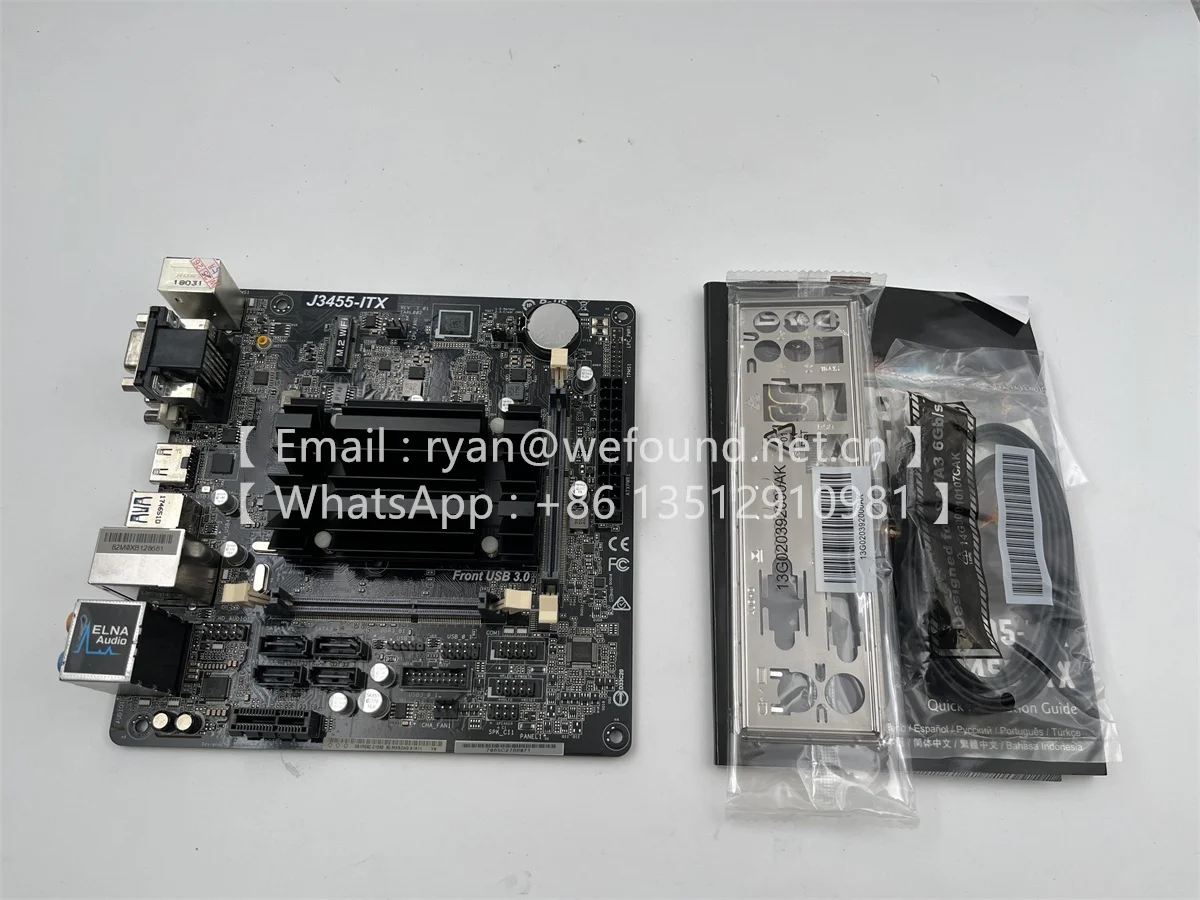 J3455-ITX per scheda madre ASRock Super Alloy ITX, processore Quad-Core J3455 DDR3/DDR3L 1866 SO-DIMM