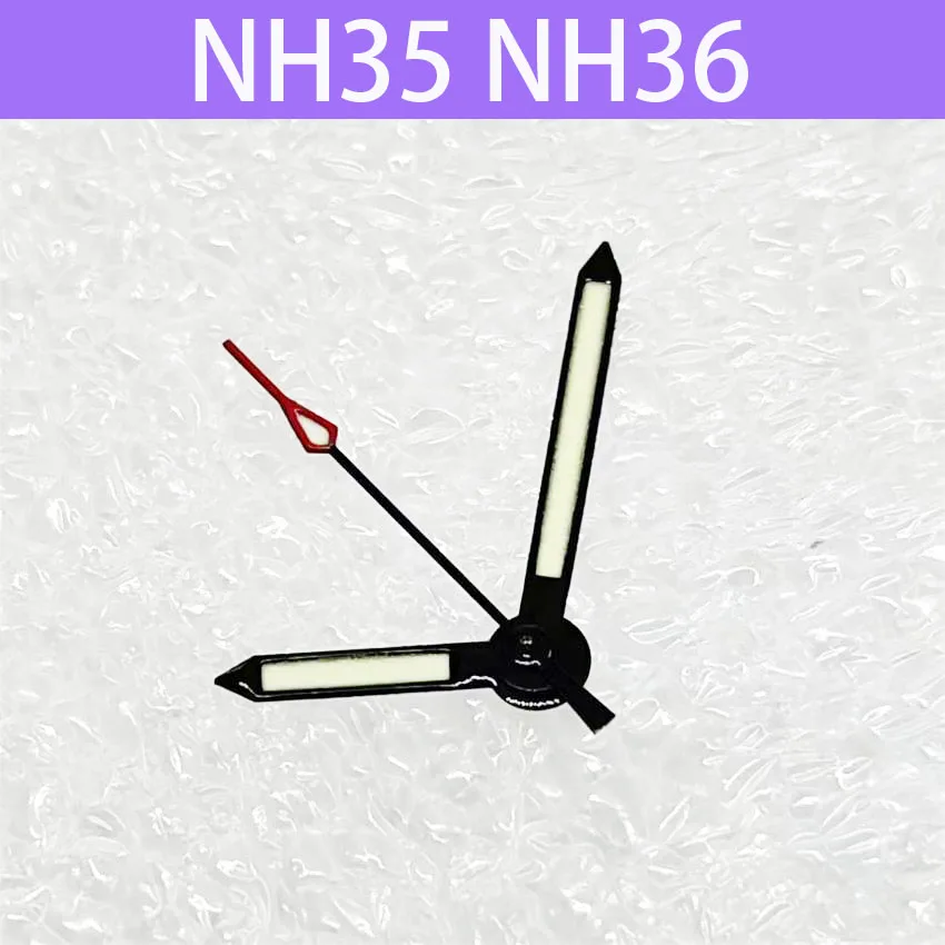 5 Sets Luminous Watch Pointer Accessories Size 8.5mm X 12.5mm X 12.5mm Three Pointer for NH35 NH36 Movement Watch Repair