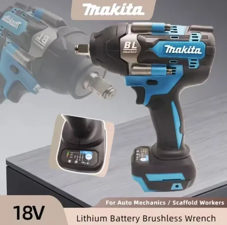 Makita DTW700 Cordless Drill Screwdriver Rechargeable Electric Torque Wrench Brushless High Torque Tools - view 2