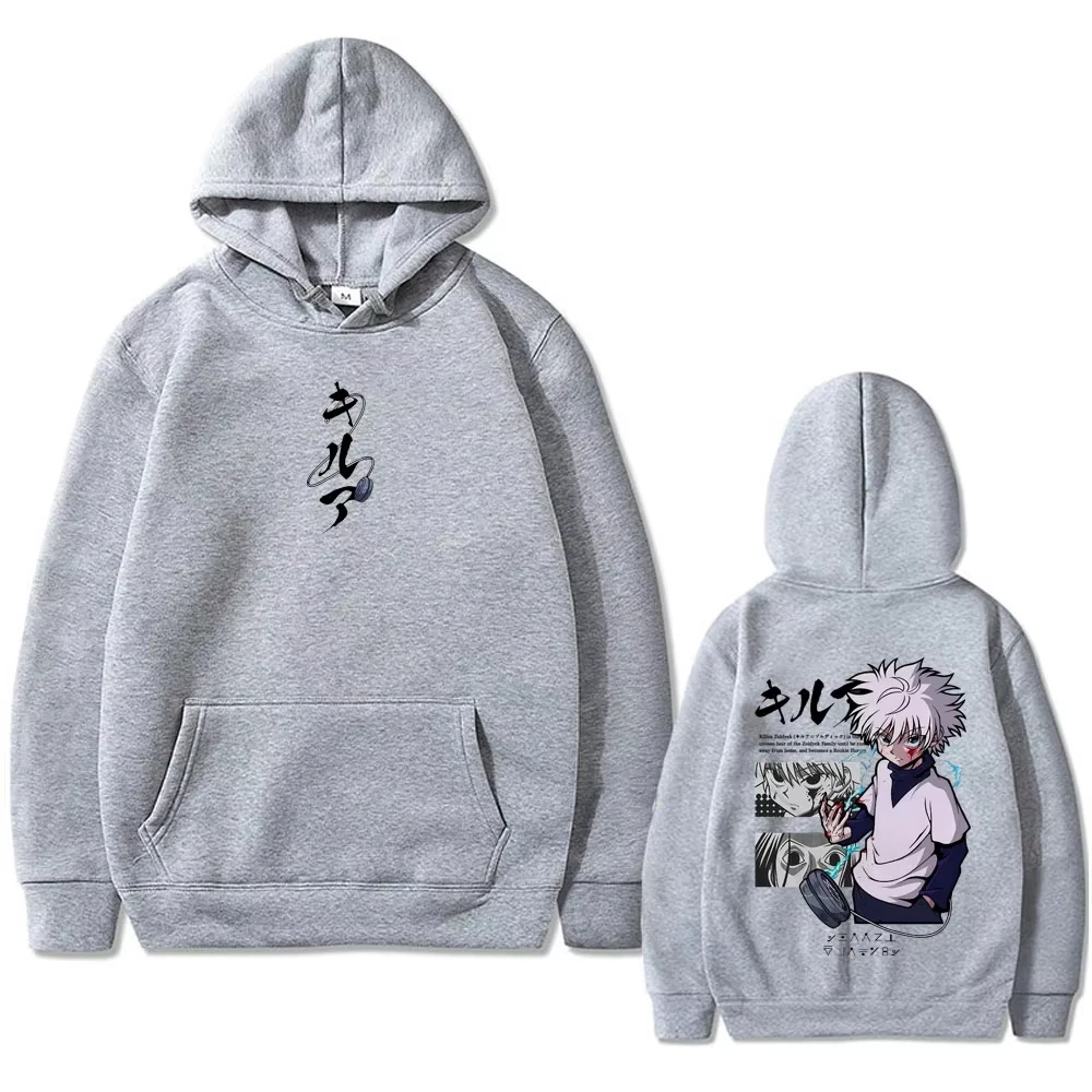 Hunter X Hunter Killua Zoldyck Hoodie Unisex Herren Damen Baumwolle Grafikdruck Langarm Streetwear 2026 Sommer Casual Bestseller – Detail 3