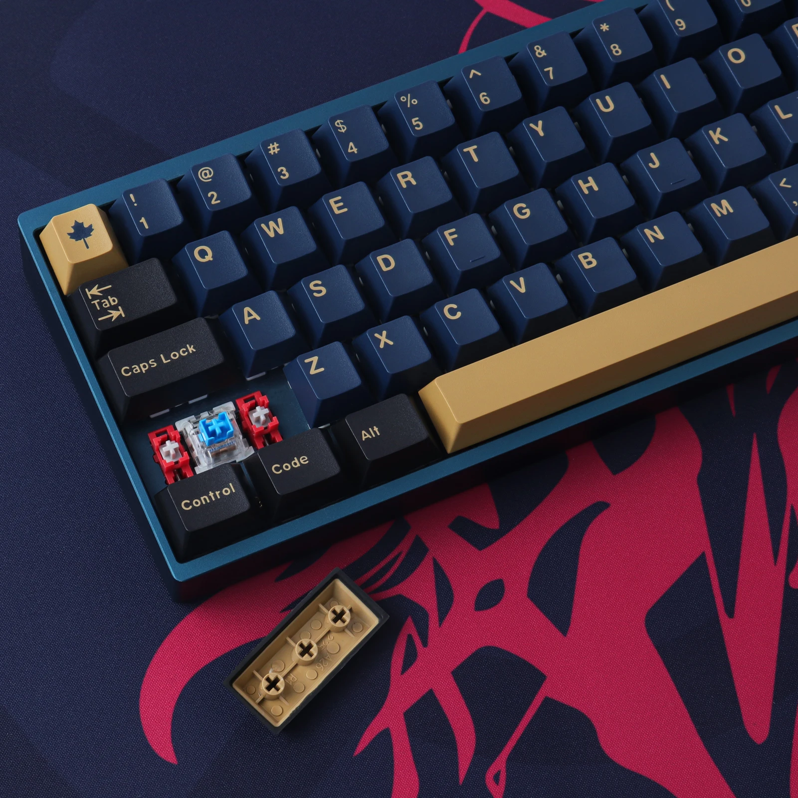 Колпачки для механической клавиатуры gmk Blue Samurai, 173 клавиш, ABS колпачки для клавиш, вишневый профиль, двойные колпачки для механической клавиатуры