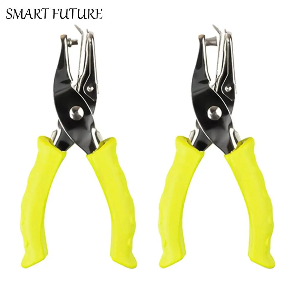 

2 шт., 3/6 мм, пробойник с одним отверстием, креативная резиновая ручка, ручной дырокол, 3 цвета, нескользящие плоскогубцы