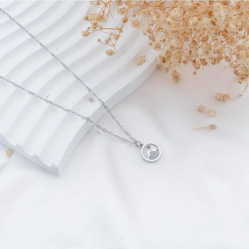 NUEVO Regalo Cristiano, Colgante de Acero Inoxidable Color Dorado con Semilla de Mostaza, Cadena Color Plata con la Semilla de la Fe