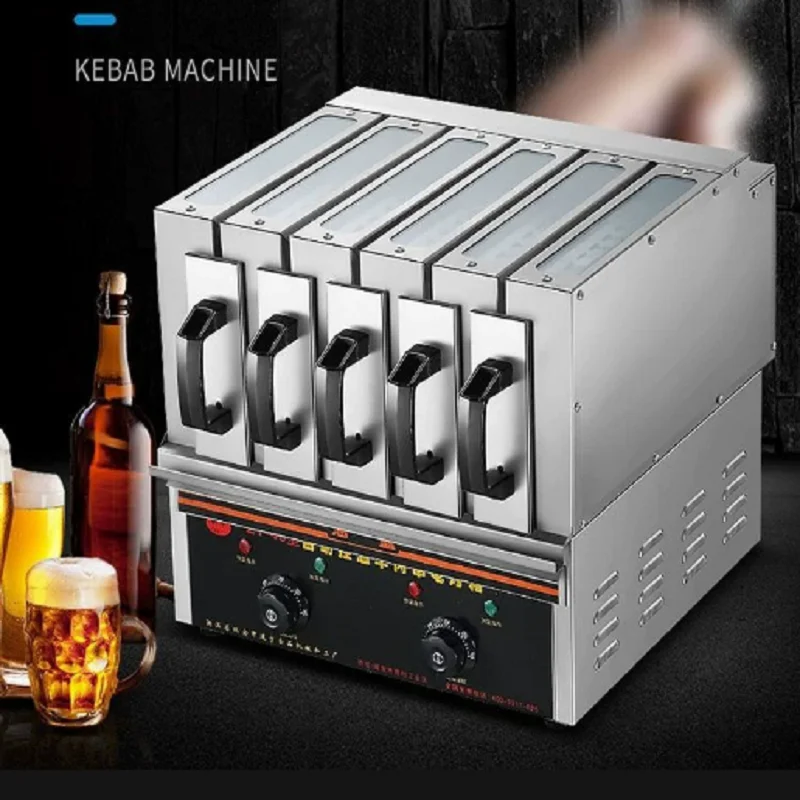 Modern Home Electric Charcoal BBQ Grill Steel-Shaped Design with Flip-Over Powder Coating New Outdoor Meat Processing Machinery